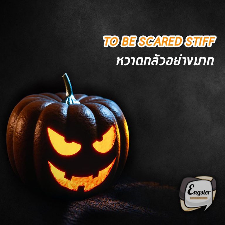 Marry is scared stiff when she sees blood. “แมรี่กลัวเป็นไก่ตาแตกเมื่อเธอเห็นเลือด”