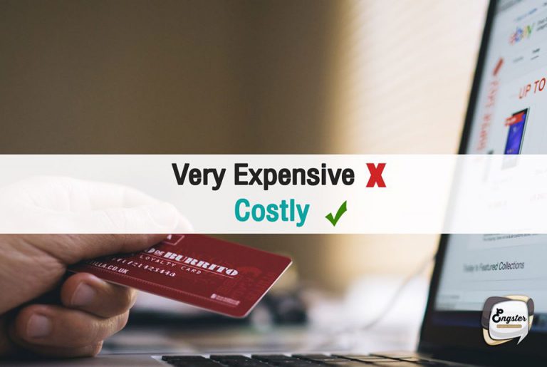 Very expensive -> Costly (คอสทฺ-ลี) แพง เสียค่าใช้จ่ายสูง . It would be too costly to buy the new phone. มันคงจะมีค่าใช้จ่ายมากอยู่นะ ที่จะซื้อโทรศัพท์ใหม่